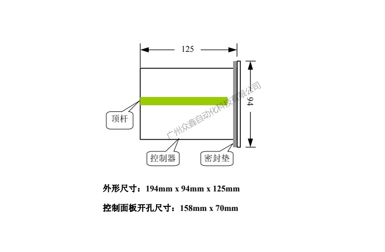 B520称重仪表产品尺寸