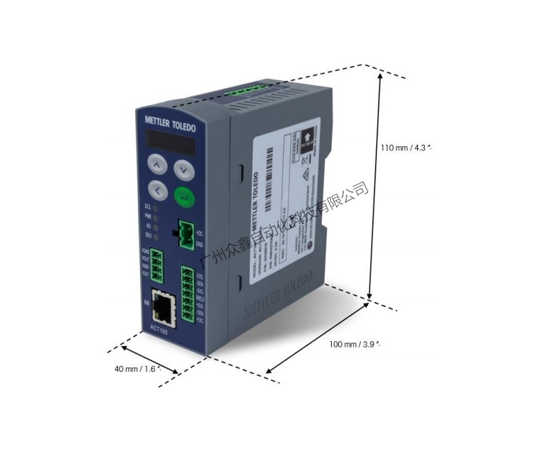 ACT100称重变送器产品尺寸